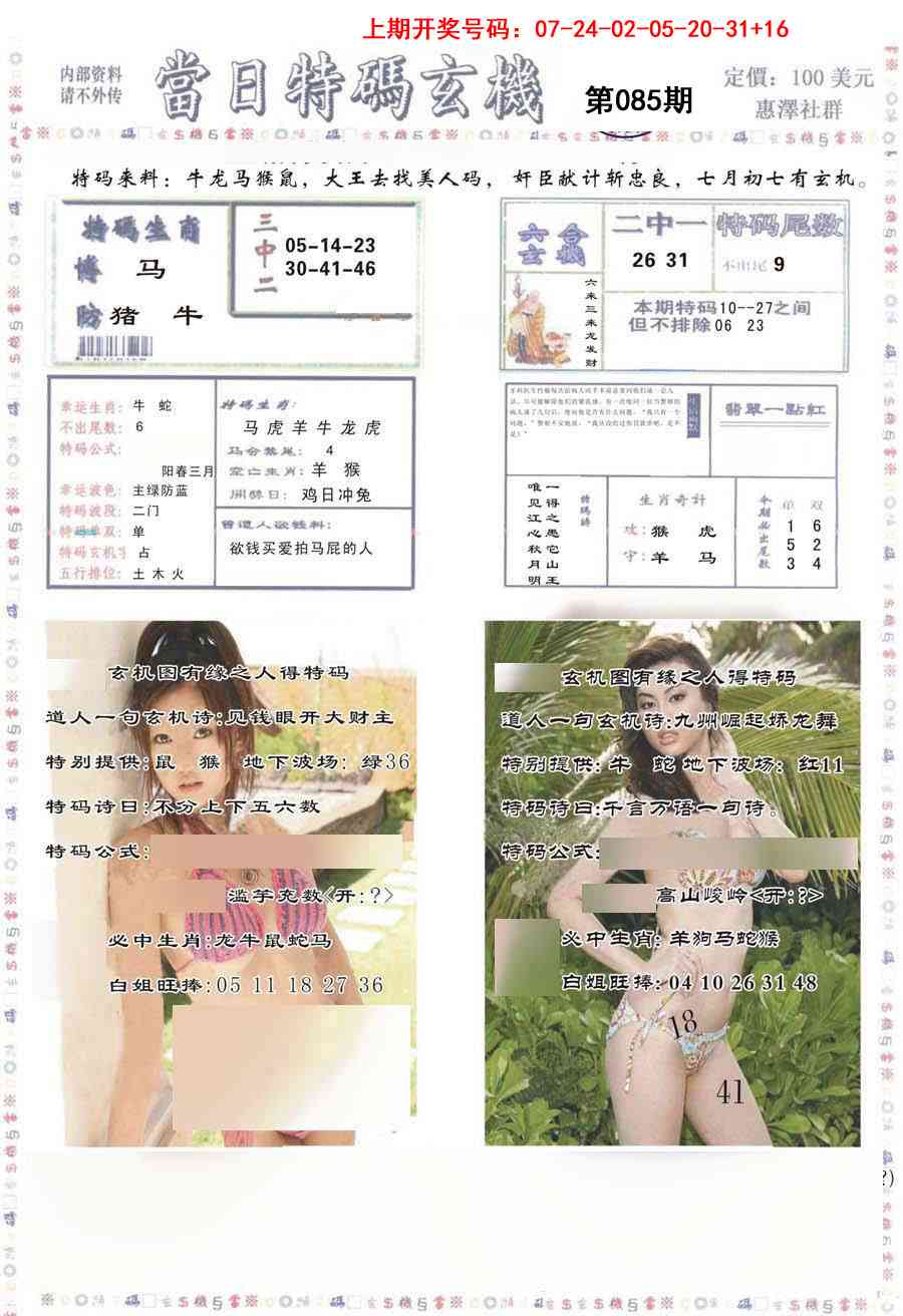 085期当日特码玄机-2[图]