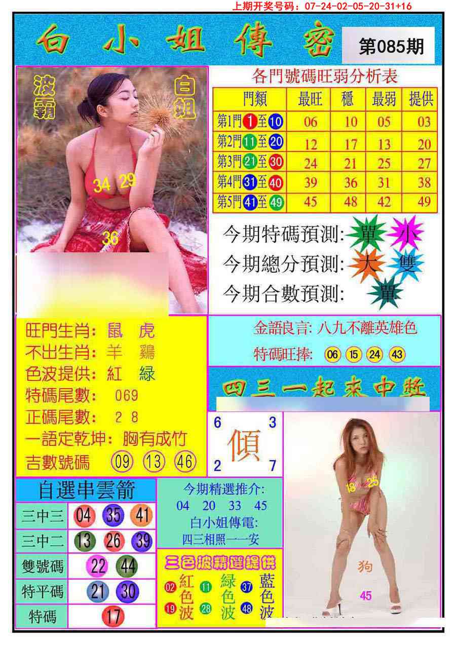 085期白小姐传密[图]