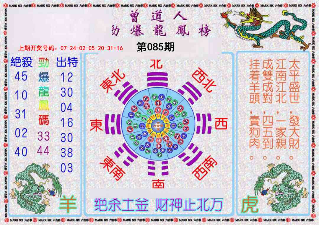 085期曾道人劲爆龙凤榜[图]